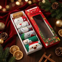 Krabička Vánočních Ponožek (D) | 7 PÁRŮ [35-41]