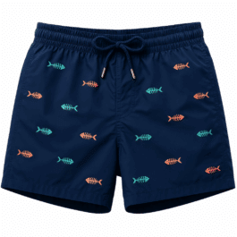 Plavky S Rybími Kostmi | TMAVĚ MODRÉ [M–3XL]