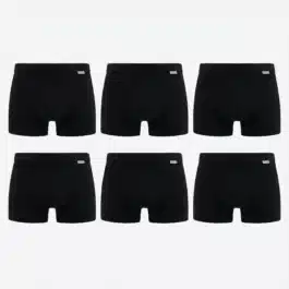 Sada Klasických Boxerek | ČERNÉ – 6 KS [M–3XL]