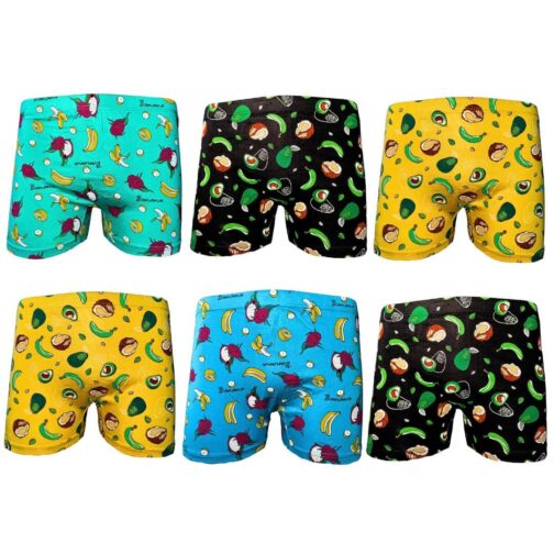 Mix Bambusových Ovocných Boxerek | 6 KS [M-3XL]
