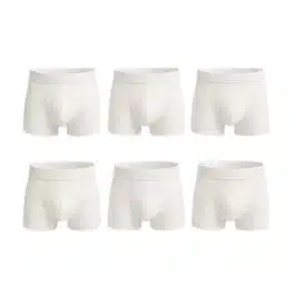 Sada Klasických Boxerek | BÍLÉ – 6 KS [M-3XL]