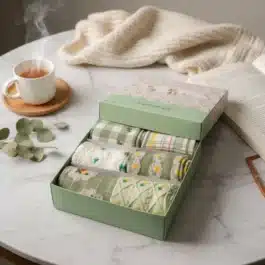 Dámská Dárková Krabice | ZELENÁ – 6 PÁRŮ [35-41]