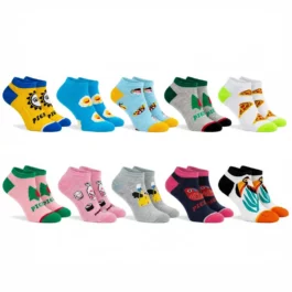 Sada Barevných Bambusových Krátkých Ponožek | 10 PÁRŮ [35-41]